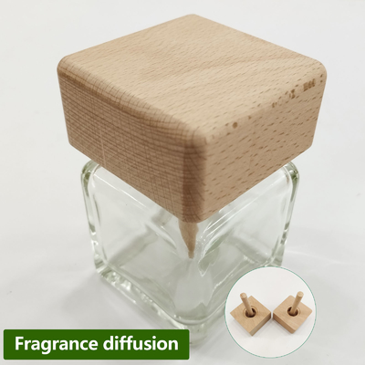 Bouteille de diffuseur d'huile essentielle de roseau vide cylindrique/carré avec bâton de bille en bois