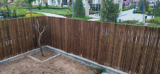 Clôture en bambou 1.5x1.5m décorative faite main naturelle de roulement d'arrière-cour de barrière