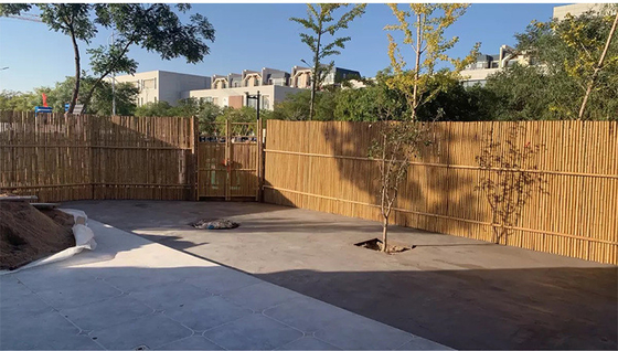 Clôture en bambou 1.5x1.5m décorative faite main naturelle de roulement d'arrière-cour de barrière