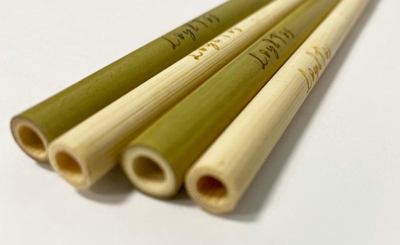 Pailles à boire réutilisables Juice Usage de pailles en bambou jetables écologiques