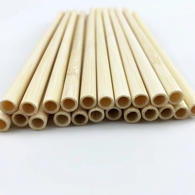 Pailles en bambou jetables naturelles