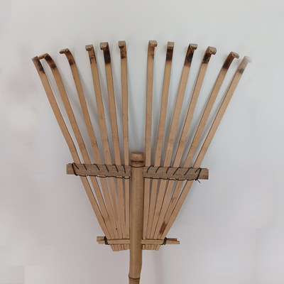 Herse écologique faite main de 9 de la dent 120cm de râteau en bambou râteaux de jardin