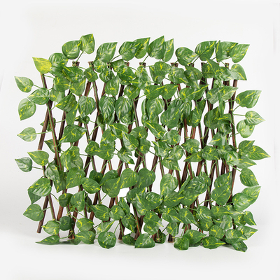 Plante verte en plastique décorative Mat Panel Artificial Leaves Fence pour extérieur