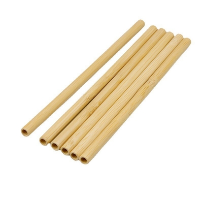 Fibre organique en bambou naturelle Straw With Cleaner de matière première 19cm