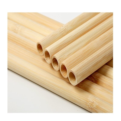 Fibre organique en bambou naturelle Straw With Cleaner de matière première 19cm