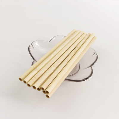 Fibre organique en bambou naturelle Straw With Cleaner de matière première 19cm