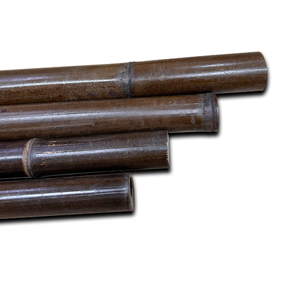 enjeux en bambou décoratifs noirs rouges de jardin Polonais de vert en bambou cru de peinture de 150cm