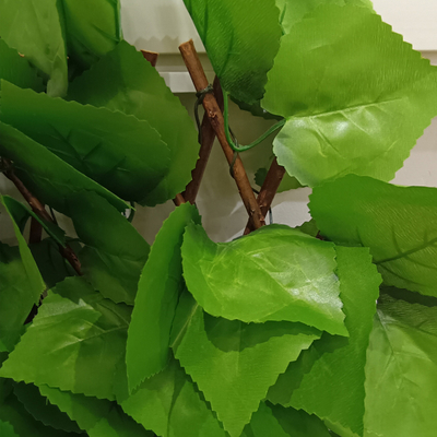 Plante verte en plastique décorative Mat Panel Artificial Leaves Fence pour extérieur
