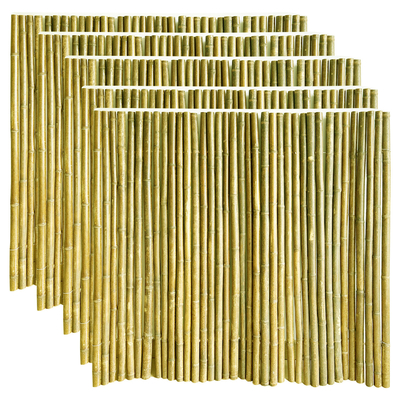 Clôture en bambou 1.5x1.5m décorative faite main naturelle de roulement d'arrière-cour de barrière