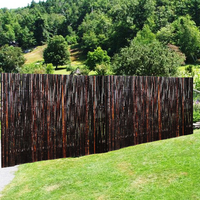 Clôture en bambou 1.5x1.5m décorative faite main naturelle de roulement d'arrière-cour de barrière