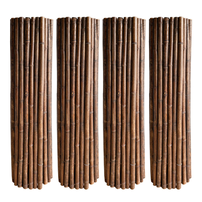 Clôture en bambou 1.5x1.5m décorative faite main naturelle de roulement d'arrière-cour de barrière
