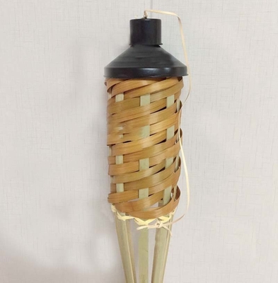 partie en bambou de Tiki Torches For Garden Lighting Luau de torche faite main en bambou naturelle de 180cm