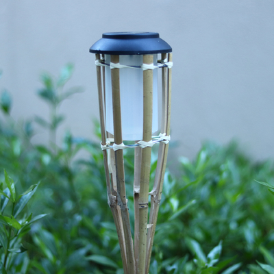 partie en bambou de Tiki Torches For Garden Lighting Luau de torche faite main en bambou naturelle de 180cm