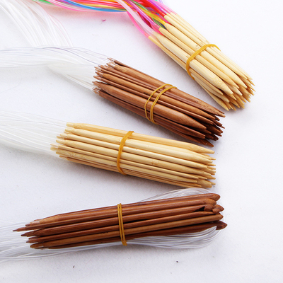 aiguille de tricotage en bambou en bois faite main de crochets de crochet de biens de 3.5mm
