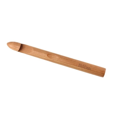 Le crochet de crochet en bois en bambou de cadeaux faits main a placé la surface douce légère