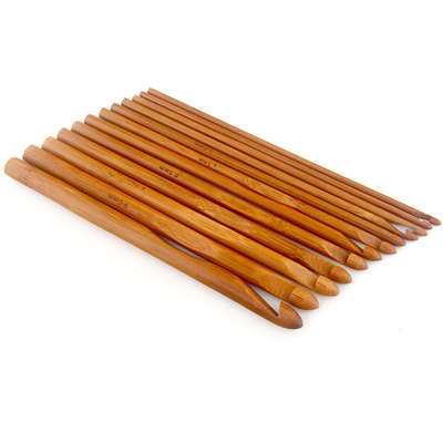 Le crochet de crochet en bois en bambou de cadeaux faits main a placé la surface douce légère