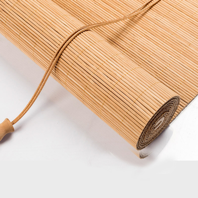 le bambou de nature de 1.8m enroulent l'ombre pour Windows Roman Curtains Light Filtering coloré