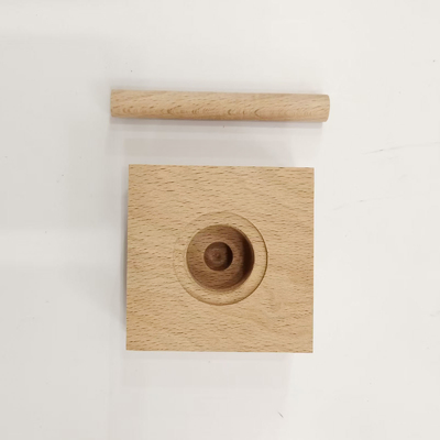 Aromathérapie professionnelle carré Bouchon de pot de bambou avec bâton en bois pour la diffusion des parfums
