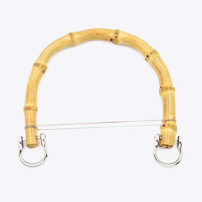 Sacs à main en bambou rond Sacs à main remplacés par des boucles d'oreilles d'or Pour sacs à main artisanaux Sacs bricolage accessoires