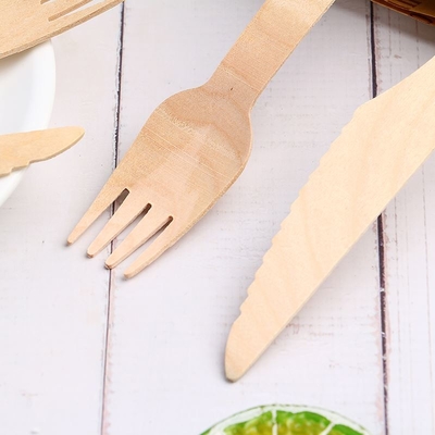 Couverts jetables en bambou Couverts à souper et couverts en bambou
