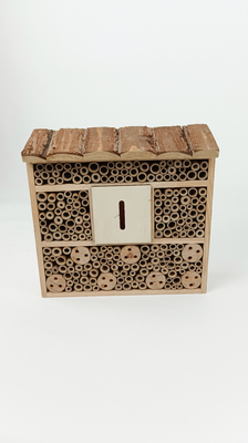 Insecte en bois maison d'abeille boîte suspendue Habitat d'insecte pour les abeilles Papillon Marionnettes bénéfiques